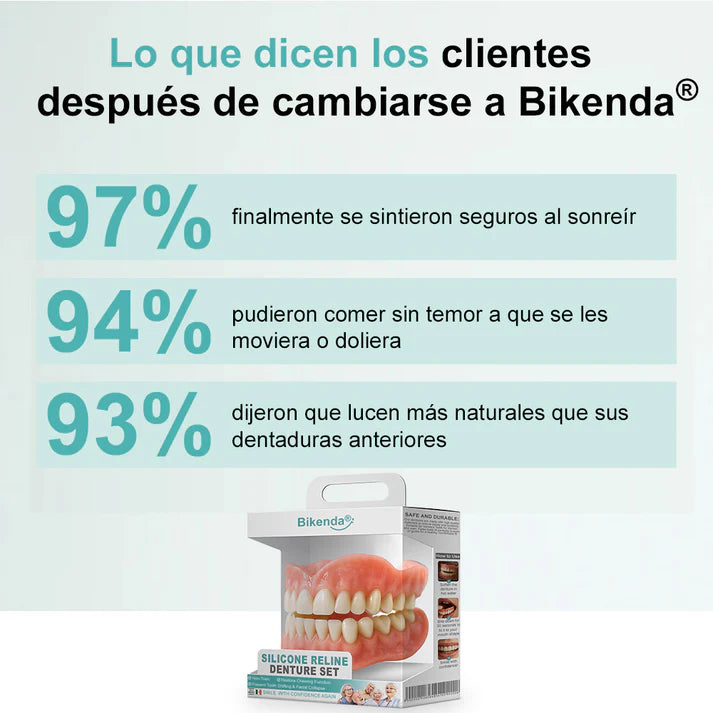 CONJUNTO COMPLETO DE DENTADURAS PERSONALIZADAS CON AJUSTE - BIKENDA