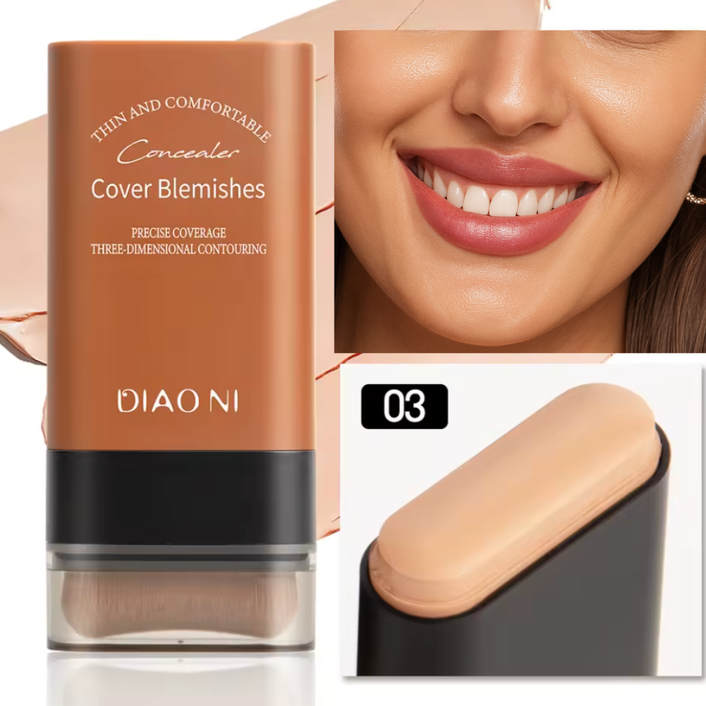 Base Coreana Cobertura Total 2 en 1 (Base + Brocha) - K-SKIN