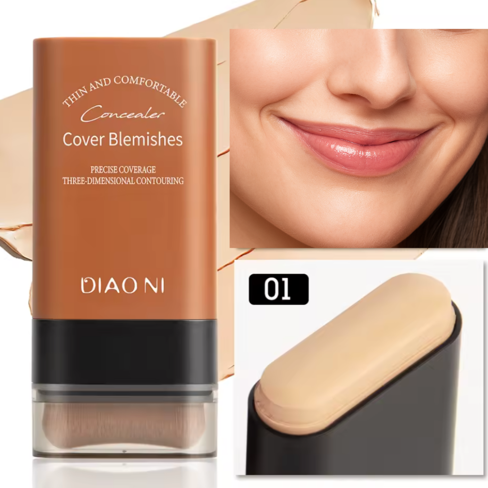 Base Coreana Cobertura Total 2 en 1 (Base + Brocha) - K-SKIN