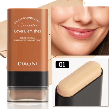 Base Coreana Cobertura Total 2 en 1 (Base + Brocha) - K-SKIN