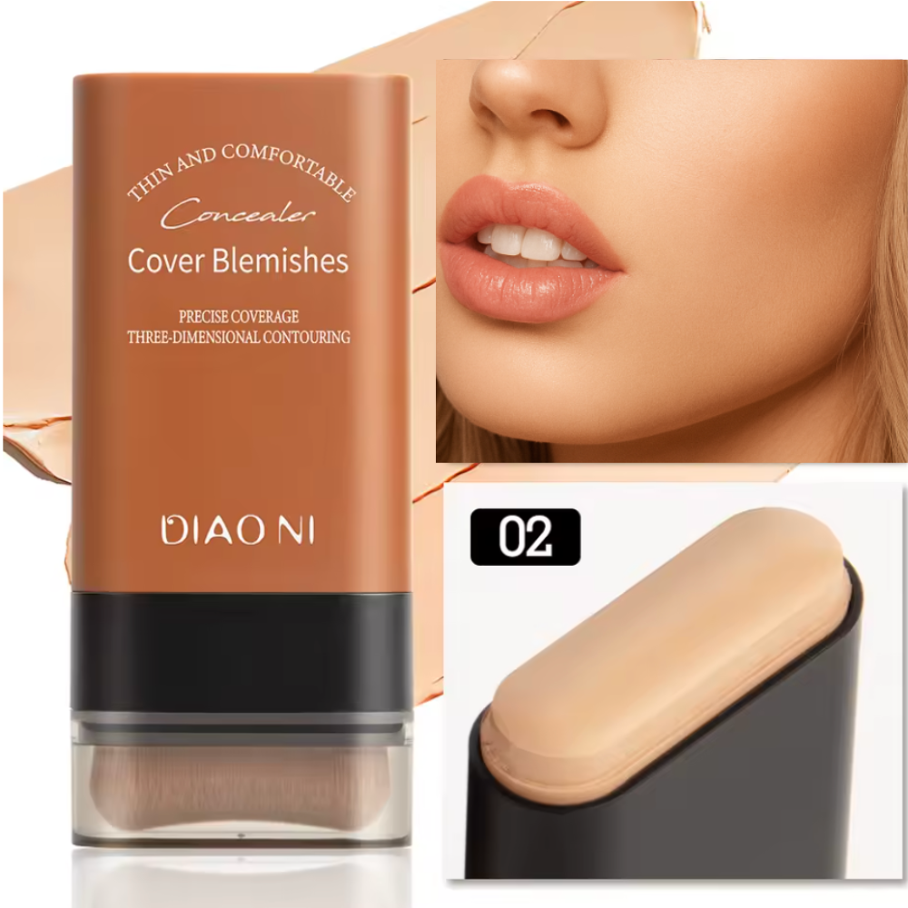 Base Coreana Cobertura Total 2 en 1 (Base + Brocha) - K-SKIN