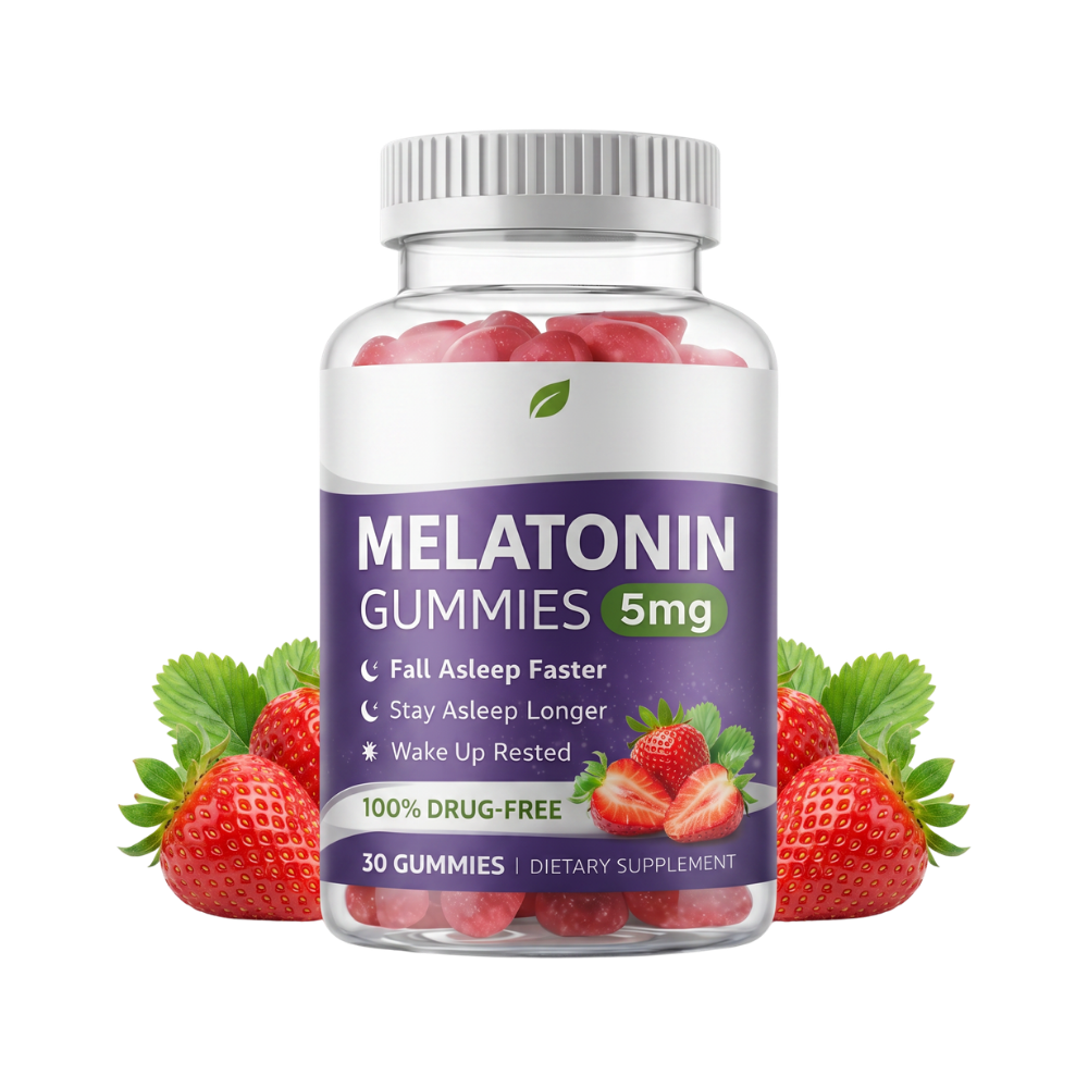 Gomitas de Melatonina Sabor Fresa para el Sueño Profundo pack 30ud - SOMNIA™