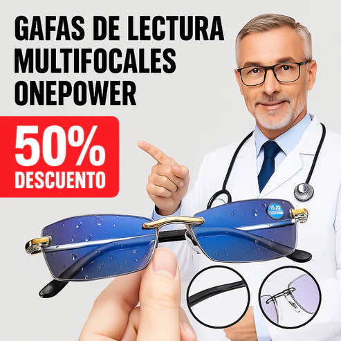 GAFAS MULTIFOCALES 2 EN 1 CON PROTECCIÓN CONTRA LUZ AZUL - OPTI FOCUS LENS™