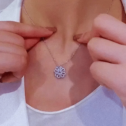 Collar Trébol de Corazones con Imán - MARYLIN™