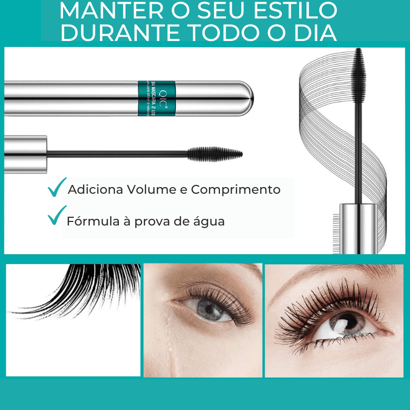 Eyecut™ Máscara de Cílios 2 EM 1 com Pincel Duplo - Comprar em Bello Sconto