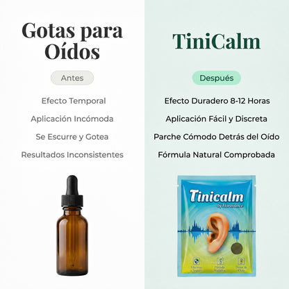 Parches Herbales para Salud Auditiva y Mejora de Audición pack 12 UD - TINICALM